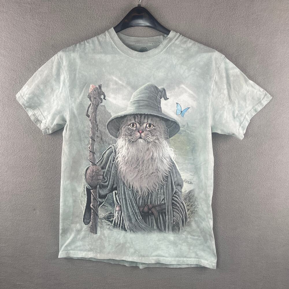 The Mountain T-Shirt Wizard Cat "Catdalf" Lord of the Rings Size Medium